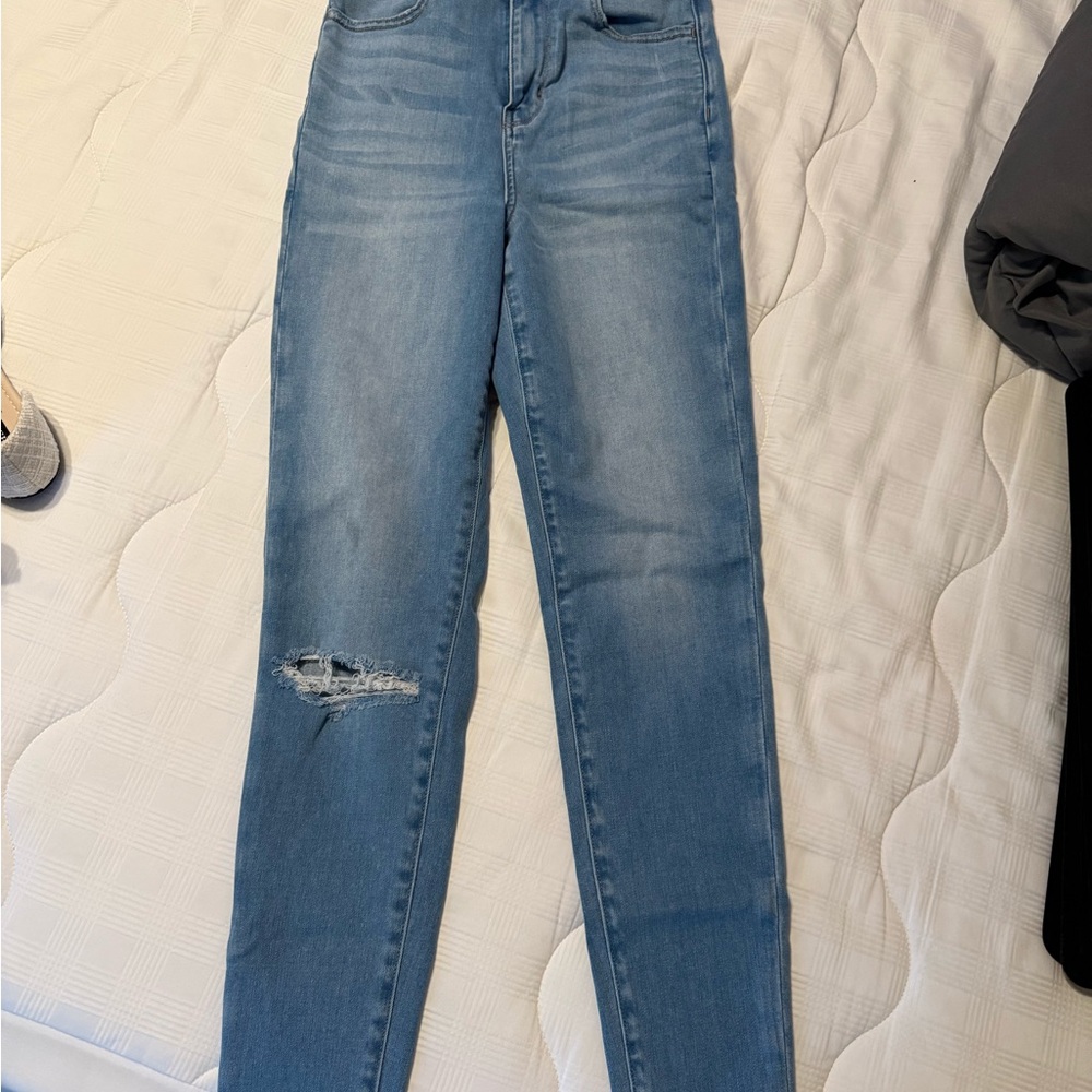 American Eagle Outfitters Light Blue High Rise Jeans